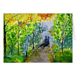 Tarjeta romántica por la tarde de Rashmi