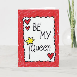 Tarjeta Romántica Sé Mi Reina