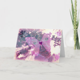 Tarjeta Romántica Soñadora de Mariposa