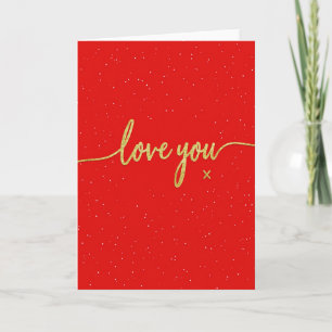 Tarjeta Romántica Te Amo Brillante