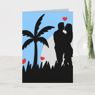 TARJETA ROMÁNTICA TROPICAL DE CUMPLEAÑOS