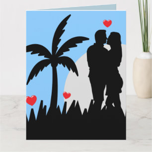 TARJETA ROMÁNTICA TROPICAL DE CUMPLEAÑOS