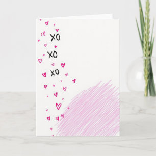 Tarjeta Romántica Xo de Amor