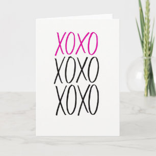 Tarjeta Romántica Xoxo Te Amo