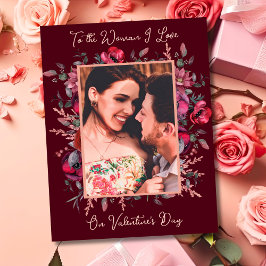 Tarjeta Romántico a la mujer que amo Día de San Valentín