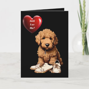 Tarjeta Romántico, Amante de Perrito Adorable Regalo de Sa