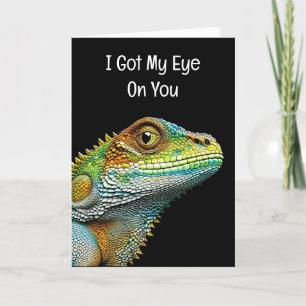 Tarjeta Romántico Coqueto, Tengo Mi Ojo en Ti