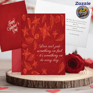 Tarjeta Romántico Floral Divertido Marido Día de San Valen