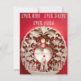 Tarjeta Romántico Mío por Siempre Tuyo por Siempre Nuestro