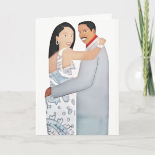 Tarjeta Romántico/Pensamiento De Usted Notecard (Interior 