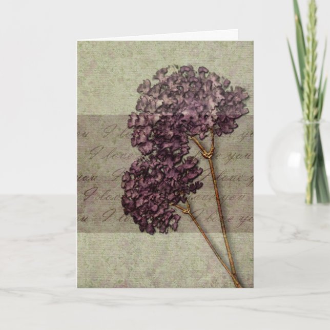 Tarjeta Romántico, te amo (Anverso)