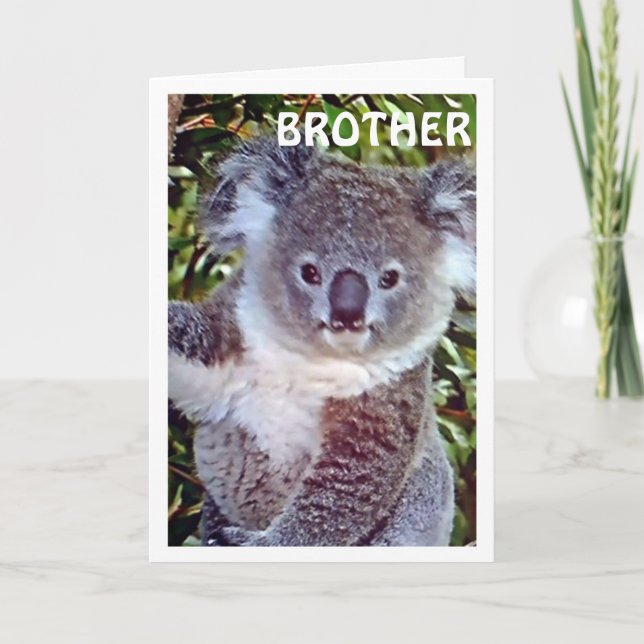 TARJETA ROMPE ESTA "TARJETA DE CUMPLEAÑOS DE KOALA ES PARA (Anverso)