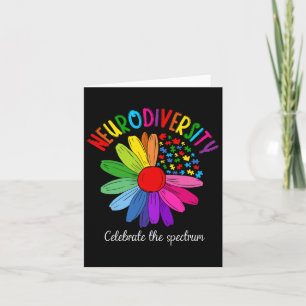 Tarjeta Rompecabezas Abrazo de girasol Neurodiversidad Esp