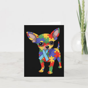 Tarjeta Rompecabezas de Chihuahua Conciencia del Autismo M
