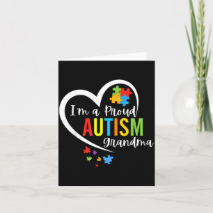 Tarjeta Rompecabezas de Conciencia del Autismo Corazón de