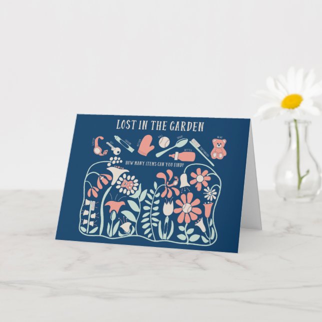 Tarjeta Rompecabezas de imagen oculta, personalizado para  (Planta pequeña)