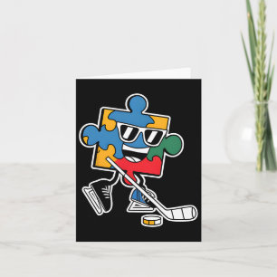 Tarjeta Rompecabezas Hockey Hockey Hockey Autismo Sensibil