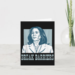 Tarjeta Romper Barreras Kamala Harris para las elecciones