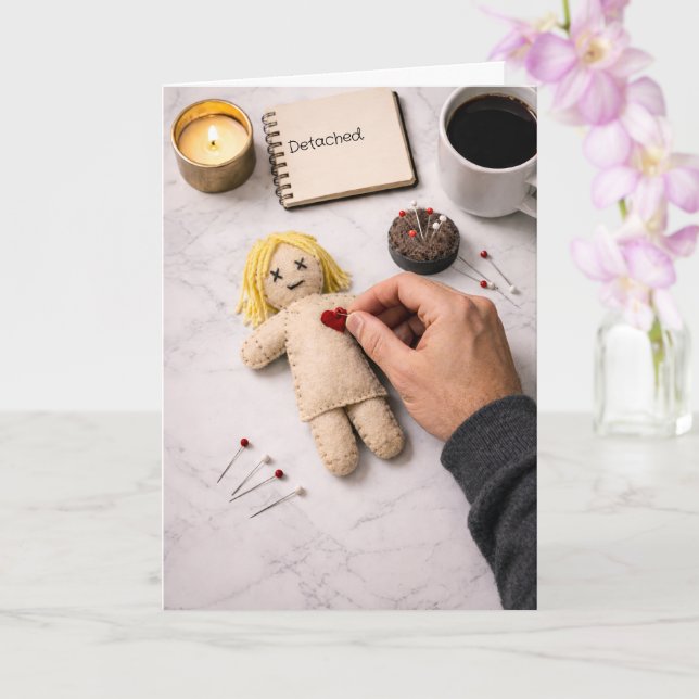 Tarjeta Romper Es Difícil De Hacer Ilustración Detachada (Orquídea)