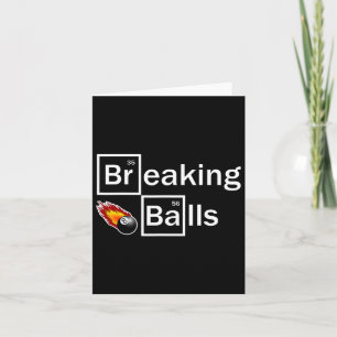 Tarjeta Rompiendo billar de Billiard Player Snooker 8 Ball