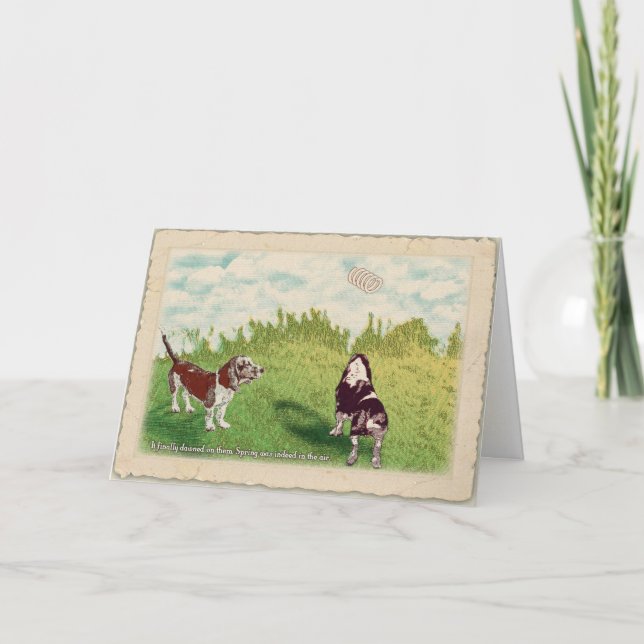 Tarjeta Rondas Basset - Primavera en el aire (Anverso)