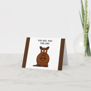 Tarjeta Roo This Day, Funny Angry Kangaroo Personalizado