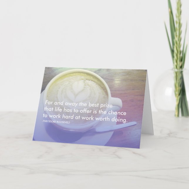 Tarjeta roosevelt success quote (Anverso)