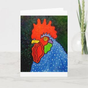 Tarjeta Rooster azul 14