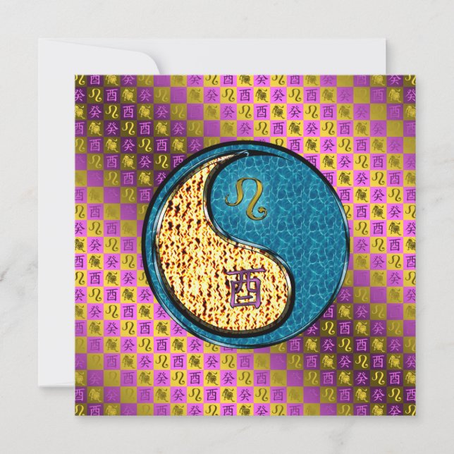 Tarjeta Rooster de Leo y Agua (Anverso)