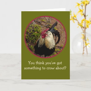 TARJETA ROOSTER/TÚ CREES QUE TIENES ALGO QUE ROMPER ABO