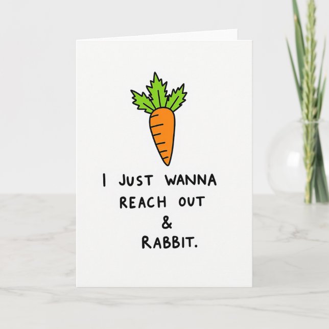Tarjeta Root Vegetable Funny Friend Card (Anverso)