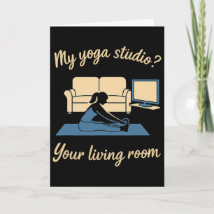Tarjeta Ropa activa de yoga en casa Mi estudio de yoga Tu 