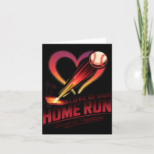 Tarjeta Ropa de amor de San Valentín de béisbol es nuestro