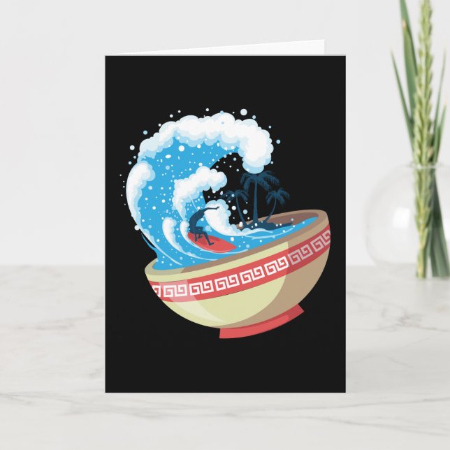 Tarjeta Ropa de Anime Manga de Noodles Divertido Lindo Jap (Anverso)