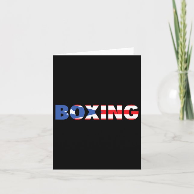 Tarjeta Ropa de boxeo de Puerto Rico (Anverso)