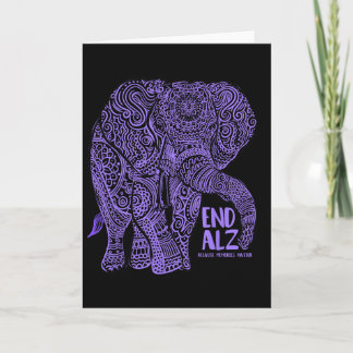 Tarjeta Ropa De Concienciación Sobre El Elefante Púrpura H