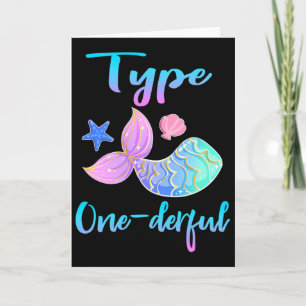 Tarjeta Ropa de concienciación sobre la diabetes tipo 1 Ty