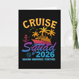 Tarjeta Ropa de crucero a juego para vacaciones familiares