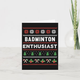 Tarjeta Ropa de dormir para entusiastas del bádminton Rega