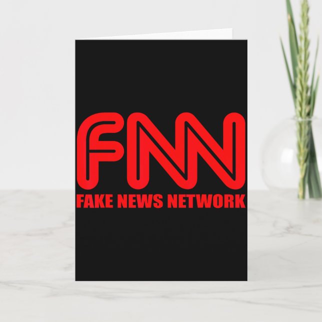 Tarjeta Ropa de Fnn Fake News Network Regalo divertido de  (Anverso)