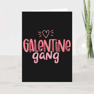 Tarjeta Ropa de Galentine Gang Feliz Día de San Valentín 