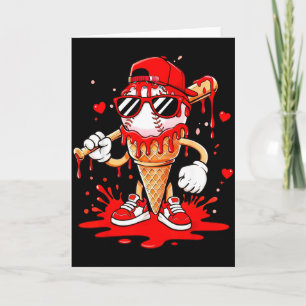 Tarjeta Ropa de helado de goteo de béisbol para jóvenes Va