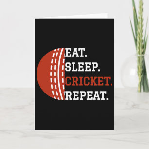 Tarjeta Ropa de jugador de cricket Come Duerme Cricket Rep
