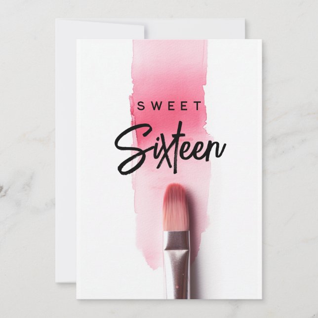 Tarjeta Ropa de lápiz labial rosa Ropa dulce de 6 años (Anverso)