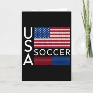 Tarjeta Ropa de Moda Usa Equipo de Fútbol Bandera American