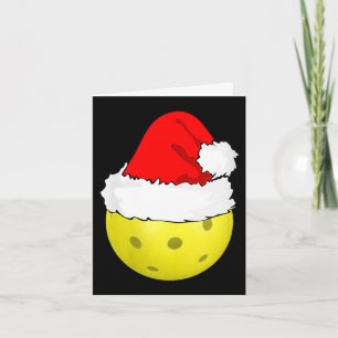 Tarjeta Ropa de mujer para Navidad pickleball sombrero de 