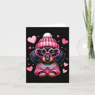 Tarjeta Ropa de mujer Perrito Cute Dachshund San Valentín 