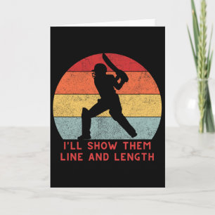Tarjeta Ropa de regalos divertidos de cricket Inglaterra I