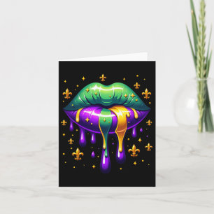 Tarjeta Ropa de ropa de Mardi Gras Hombres Mujeres Mardi G