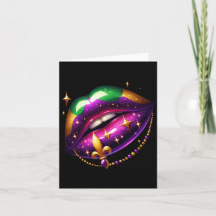 Tarjeta Ropa de ropa de Mardi Gras Hombres Mujeres Mardi G